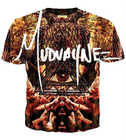 Image of Funny Mudvayne Hoodies - Pullover The Eye Black 3D Hoodie