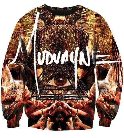 Image of Funny Mudvayne Hoodies - Pullover The Eye Black 3D Hoodie