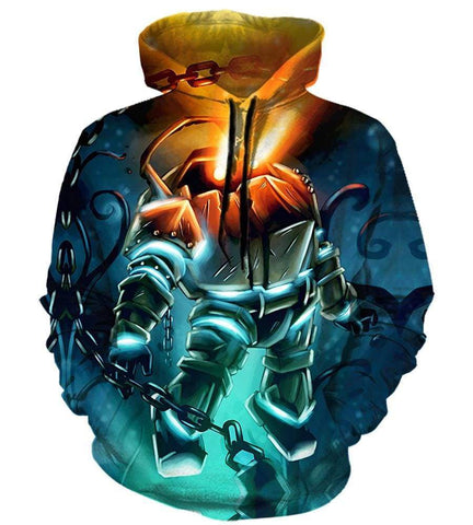 Image of League of Legends Nautilus Hoodies - Pullover Blue Hoodie