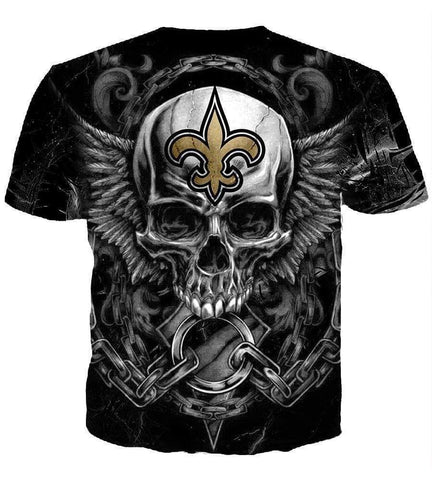 Image of Football New Orleans Saints Hoodies - Pullover Black 3D Hoodie