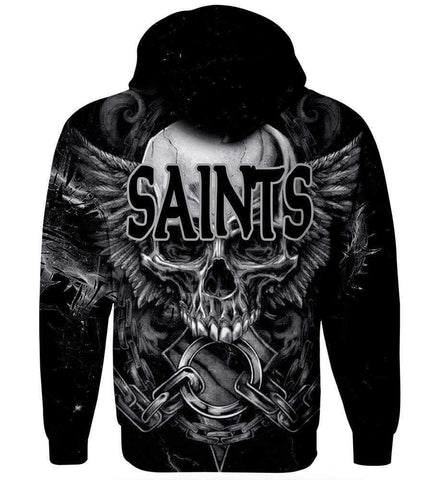 Image of Football New Orleans Saints Hoodies - Pullover Black 3D Hoodie