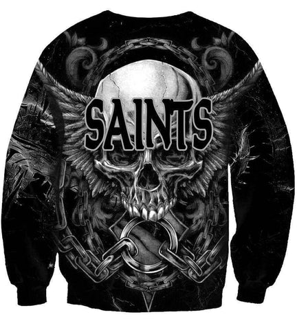 Image of Football New Orleans Saints Hoodies - Pullover Black 3D Hoodie