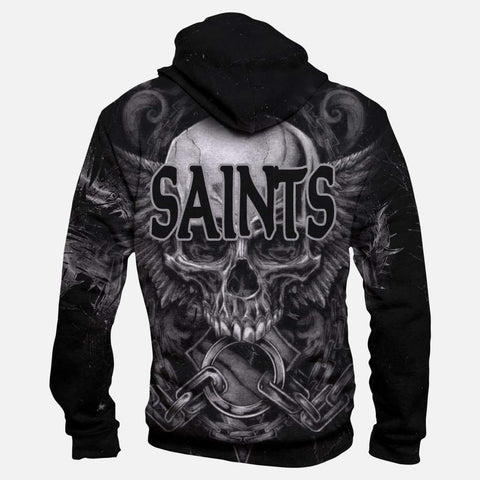 Image of Football New Orleans Saints Hoodies - Pullover Black 3D Hoodie