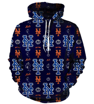 Baseball New York Yankees Hoodies - Pullover Blue Hoodie