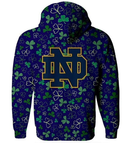 Image of Notre Dame Fighting Irish Hoodies  - Pullover Blue Hoodie