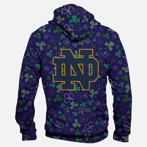 Image of Notre Dame Fighting Irish Hoodies  - Pullover Blue Hoodie