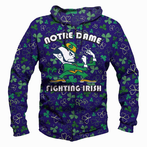 Image of Notre Dame Fighting Irish Hoodies  - Pullover Blue Hoodie