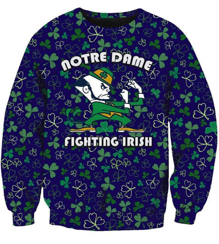 Image of Notre Dame Fighting Irish Hoodies  - Pullover Blue Hoodie