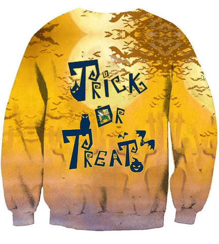 Image of Trick or Treat Notre Dame Fighting Irish Hoodies - Pullover Yellow Hoodie