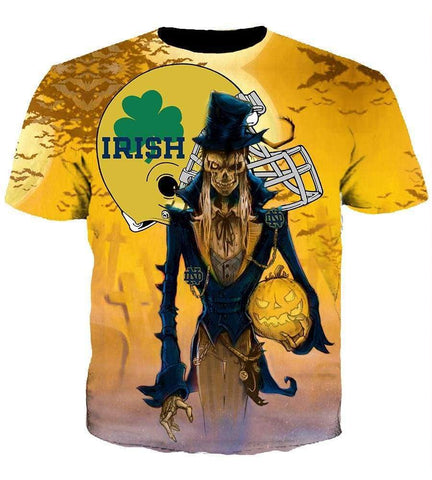 Image of Trick or Treat Notre Dame Fighting Irish Hoodies - Pullover Yellow Hoodie