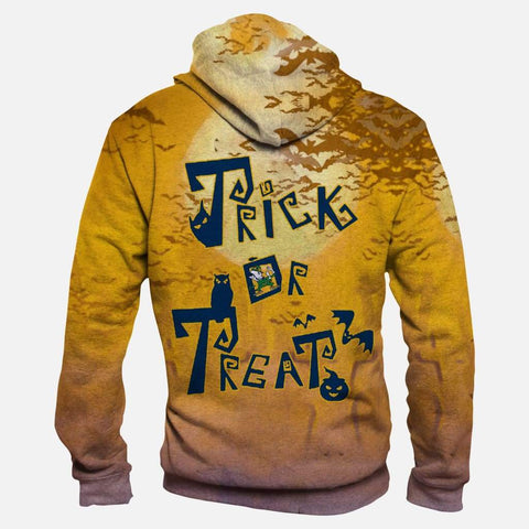 Image of Trick or Treat Notre Dame Fighting Irish Hoodies - Pullover Yellow Hoodie