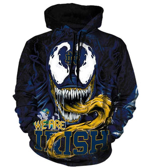 Venom Notre Dame Fighting Irish Hoodies - Pullover Hoodie Hoodie