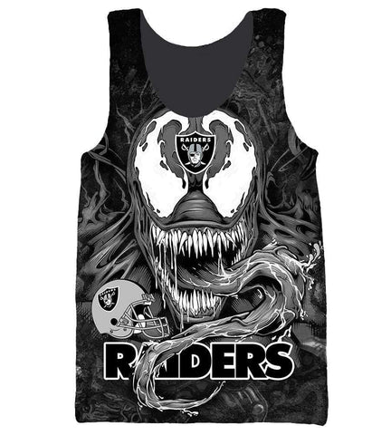 Image of Okland Raiders Venom Hoodies - Pullover Black Hoodie