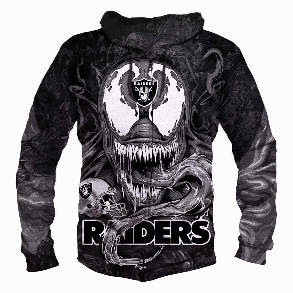 Okland Raiders Venom Hoodies - Pullover Black Hoodie