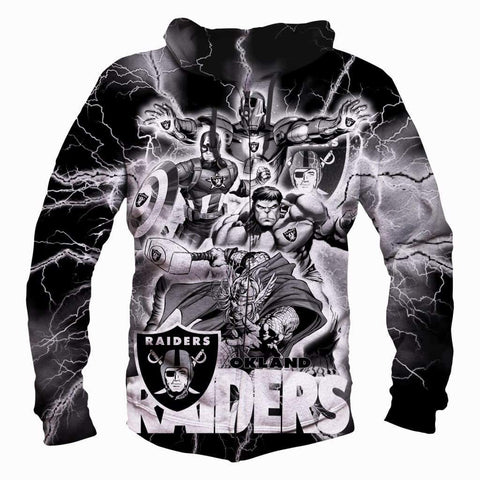 Image of The Avengers Okland raiders Hoodies - Pullover Black Hoodie