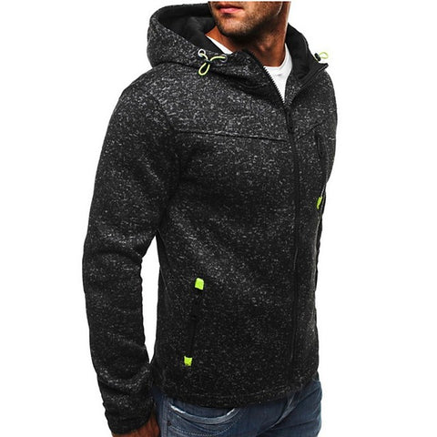 Image of Polka Dot Split Hoodie - Hooded Active Basic Sports Zip Up Jacket