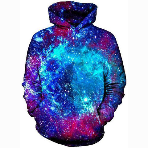 Image of Blue Galaxy Hoodie——Unisex Daily Hoodie