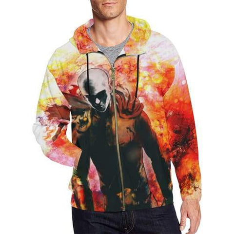 Image of One Punch Man Hoodies - Pullover Red 3D Hoodie