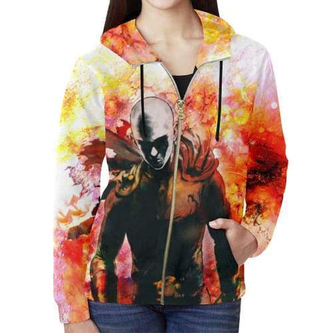 Image of One Punch Man Hoodies - Pullover Red 3D Hoodie