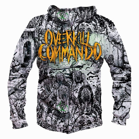 Image of Overkill Hoodies - Pullover Black Hoodie