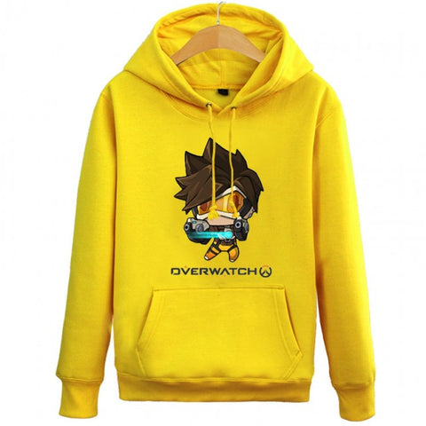 Image of Overwatch Tracer Hoodies - Pullover Yellow Hoodie