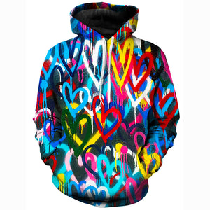 Painted Hearts Hoodie