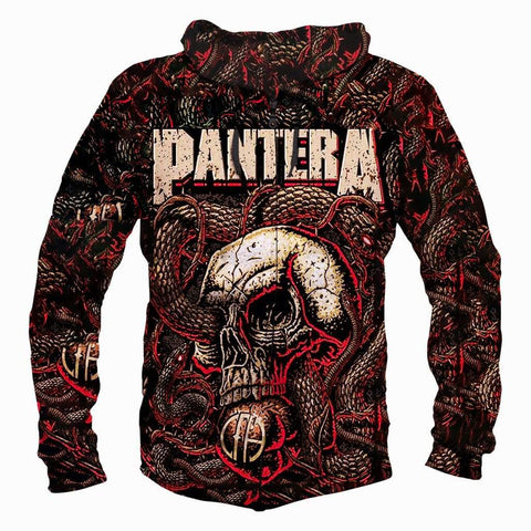 Image of Pantera Hoodies - Pullover Red Hoodie