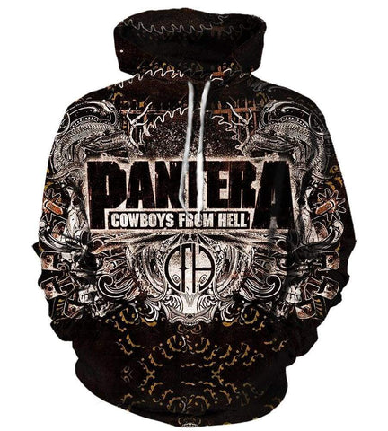 Image of Pantera Hoodies - Pullover Black Hoodie