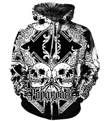 Image of Papa Roach Hoodies - Pullover Black Hoodie