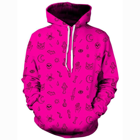 Image of Pink Pattern Unisex Hoodie