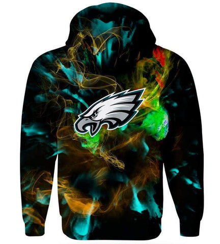 Image of Philadelphia Eagles Hoodies - Pullover Black Hoodie