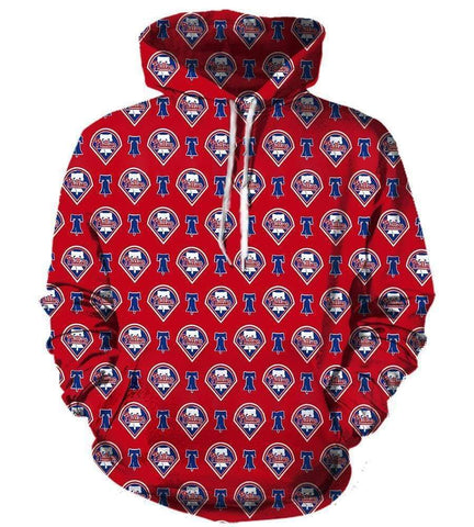 Image of Philadelphia Phillies Hoodies - Pullover Red Hoodie