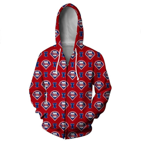 Image of Philadelphia Phillies Hoodies - Pullover Red Hoodie