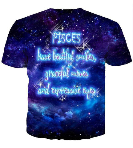 Image of Horoscope Pisces Hoodies - Pullover Black Hoodie