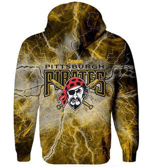 The Avengers Pittsburgh Pirates Hoodies - Pullover Yellow Hoodie