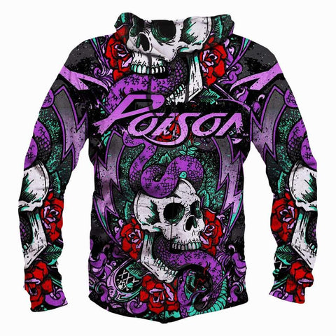 Image of Poison Hoodies - Pullover Purple Hoodie