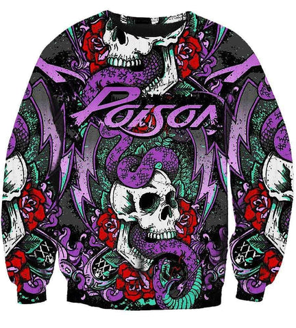 Image of Poison Hoodies - Pullover Purple Hoodie