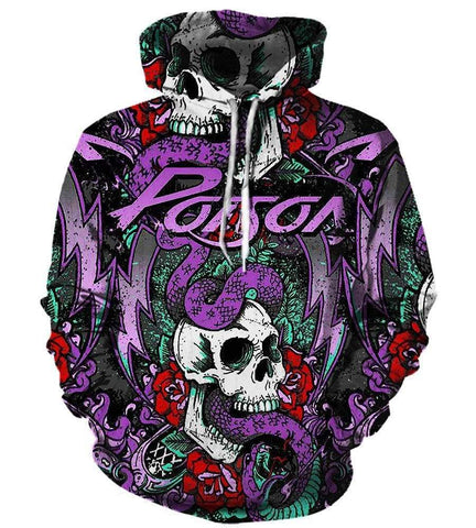 Image of Poison Hoodies - Pullover Purple Hoodie