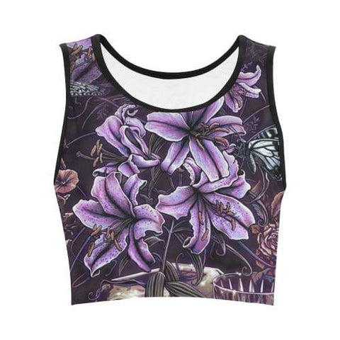 Image of Funny Pop Evil Sweatshirts - Blooming Violet Deep Purple 3D Sweatshirt