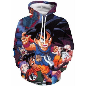 Dragon Ball Z Slim Fit 3D Printed Hoodie