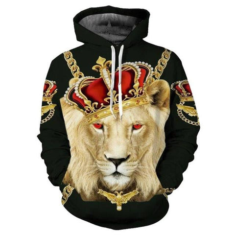 Image of Lion King Crown Bling Hoodie