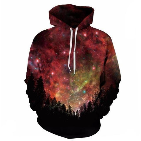 Image of Forest Stars Galaxy Hoodie
