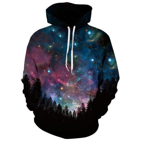 Image of Forest Night Sky Hoodie