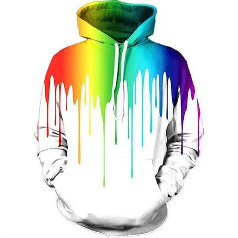 Image of Mens/Womens Dripping Paint Hoodie