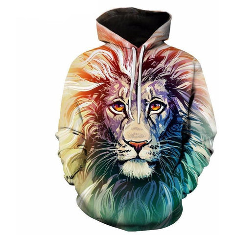 Image of Unisex Ancient Lion Streetwear 3D Printed Hoodie
