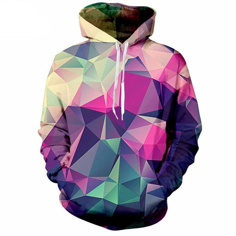 Image of Colourful Triangles Hoodie