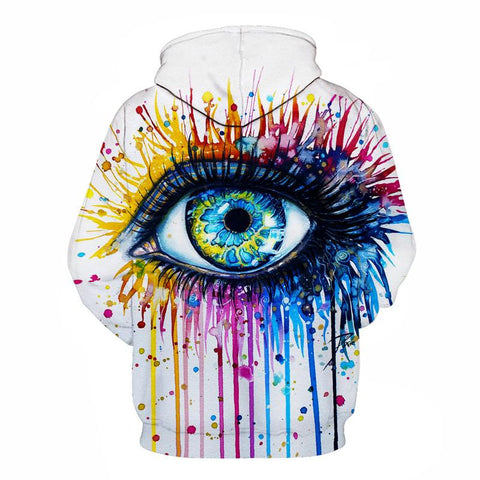 Image of Rainbow Eye by Pixie Cold Art - Classic Hoodie