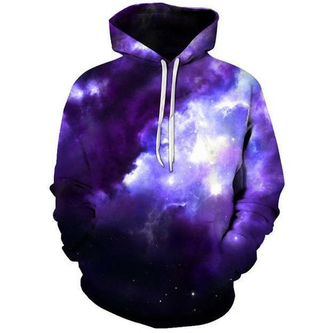 Image of Unisex 3D Colourful Nebula Galaxy Hoodie