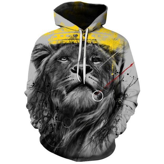 Alpha Lion 3D Printed Hoodie
