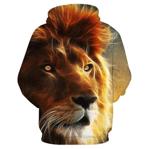Wild Lion 3D Printed Hoodie